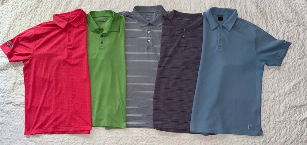 Lot of Golf Polos Size XL ( UA, George, Van Heusen, Nike and Kirkland)